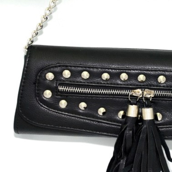 Zauron Black Studded Evening Clutch | Handbag | Purse - Picture 6 of 6